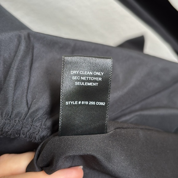 Rebecca Taylor Sleeveless Taffeta Black Tulip Ruffle Dress Size 4 - Picture 10 of 11